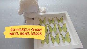 IKEA Hack | Shadow Box Frame | Butterfly Sticky Note