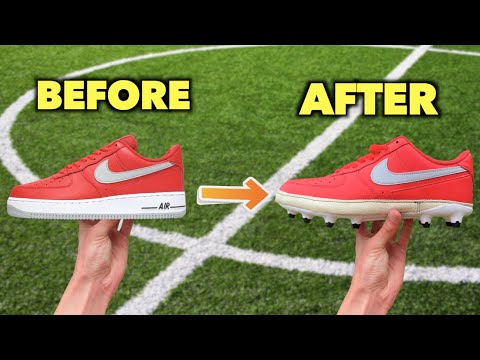 Turning ICONIC Shoes into Football Boots - YouTube