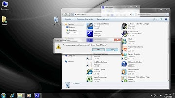 How To Empty The Recycle Bin Windows 7 Seven