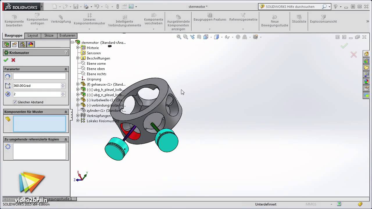 Solidworks Baugruppen Tutorial Unterbaugruppen Positionieren Video2brain Com Youtube
