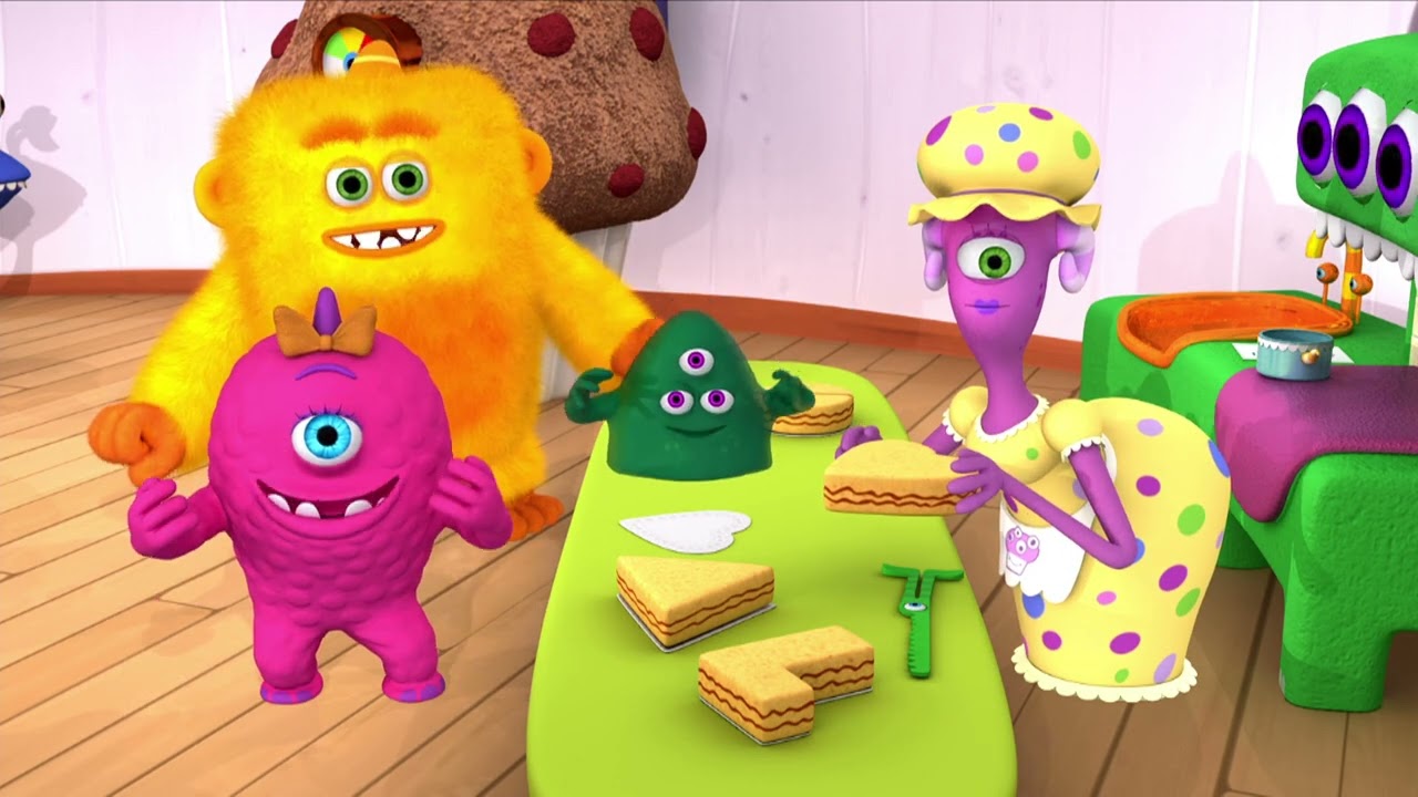 Monster Cake Mistake | Learning Math for Kids! | Monster Math Squad