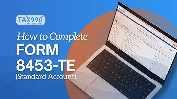 How to Complete Form 8453-TE Using Tax990.com