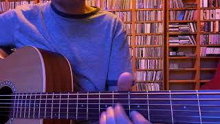 Video thumbnail of "Ordinary Pain by Stevie Wonder - on baritone guitar"