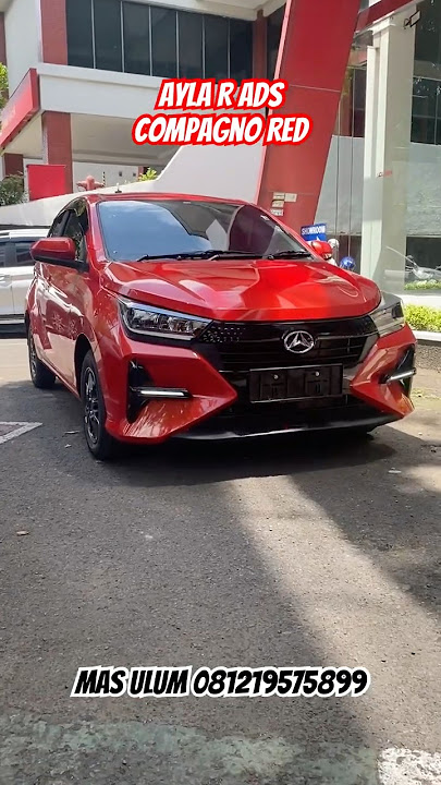 Ayla R ADS warna Compagno Red ini emang ganteng banget !! #ayla #allnewayla #daihatsuayla