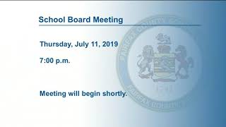 FCPS School Board Meeting 7-11-19