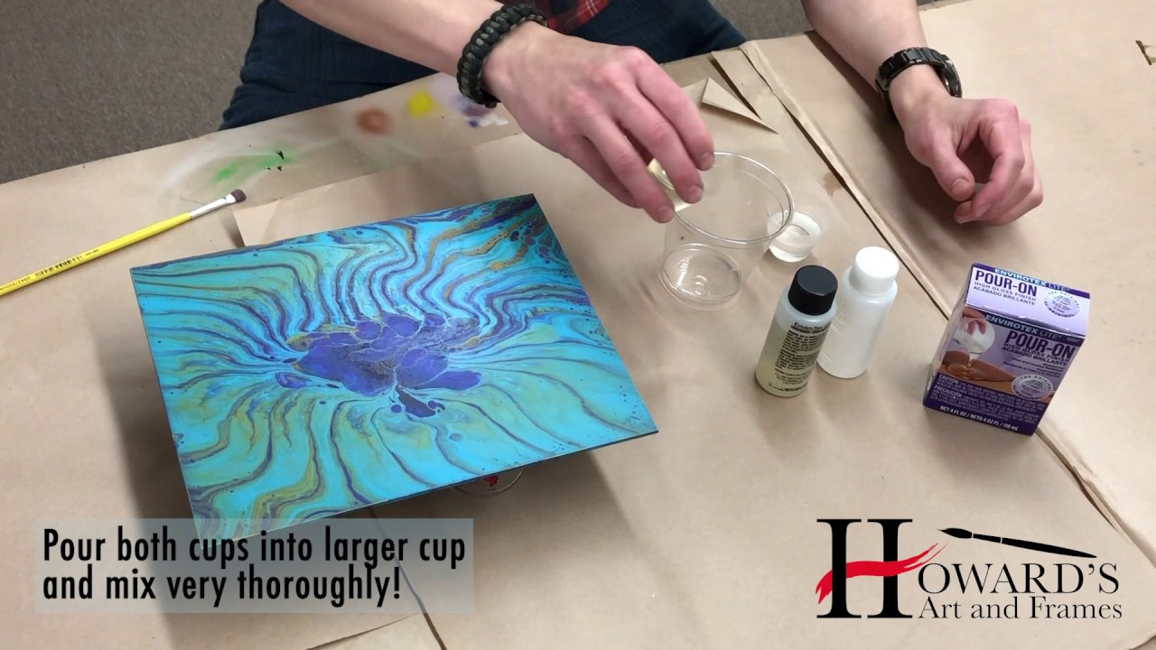 High Gloss Finish over Acrylic Pour Paintings YouTube