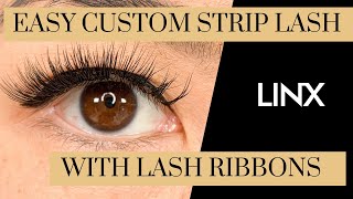 MAKE A CUSTOM STRIP LASH WITH LASH RIBBONS | LASHLINX