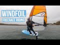 Windfoil freerace riding   acompact 83  foil windsurfing