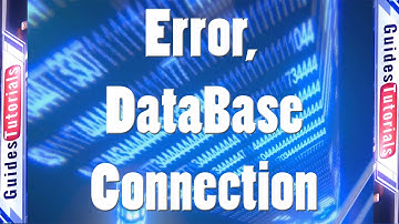 Error Establishing a Database Connection with Wordpress - Solution
