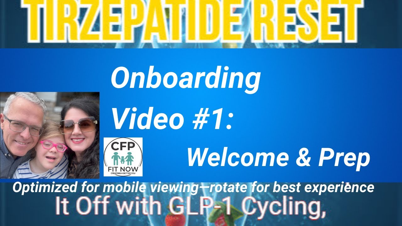 Weight Loss Onboarding #1: Prep, Purpose & Protocol Basics | Tirzepatide  Reset Guide - YouTube