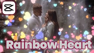 How to add Rainbow Heart effect to video in CapCut App screenshot 5