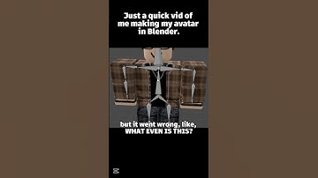 Creating my Roblox Avatar in Blender!  #roblox #blender