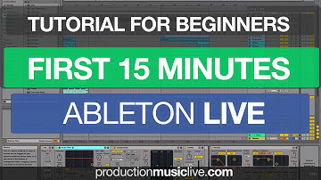First 15 Minutes in Ableton Live 9 for Starters - First Track in Ableton How To Tutorial Part I
