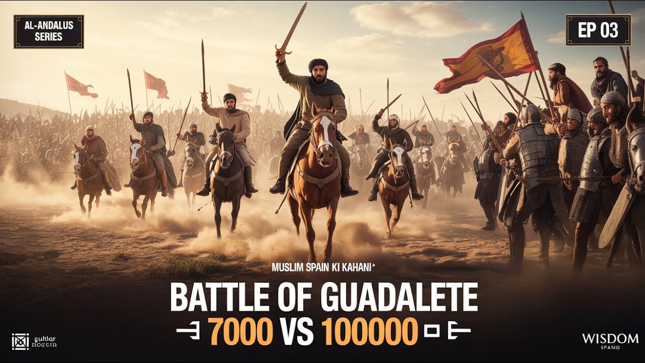 Battle of Guadalete ⚔️ 7000 vs 100000 | Al-Andalus Series Ep 3 | Wisdom Waves