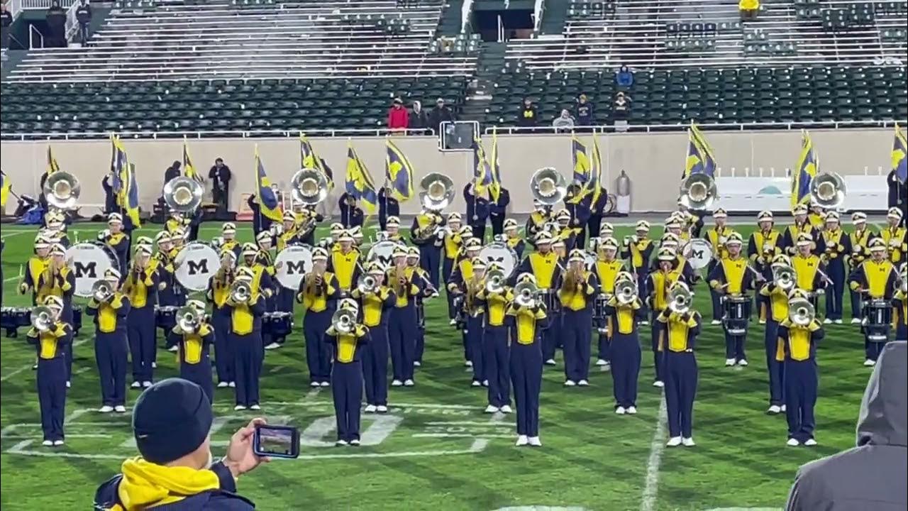 The University of Michigan Marching Band plays their fight song "The Victors". The University of Michigan Marching Band plays their fight song "The Victors".