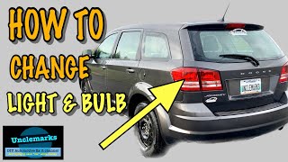How to change replace tail light assembly & bulbs on Dodge Journey Fiat Freemont? Change Replace Dodge Journey Rear Turn Signal Lights Bulb Leds