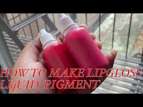 how to make lipgloss pigment, small lipgloss business 