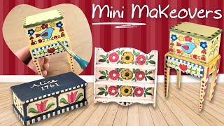 Easy Folk Art Style Painting For Dollhouse Minis