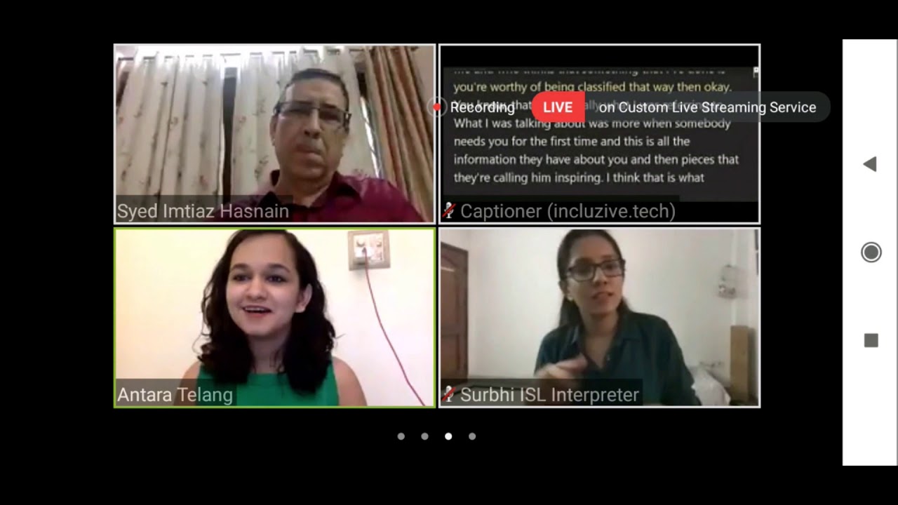 incluzive.tech: Real-time captioning for online webinars and events