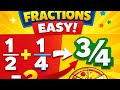 How to Add Fractions for Beginners (Step-by-Step Guide) ! Adding Fractions Made Easy! #maths #viral 