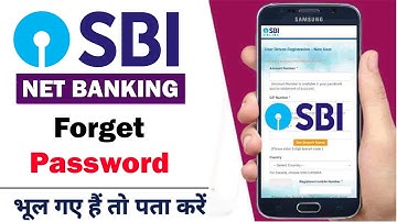 SBI Net Banking Forgot Password | How to Reset SBI Net Banking Login Password