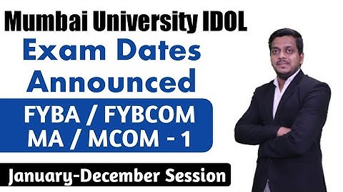 Exam Commencement Dates for Jan-Dec Session | Ashish Sir