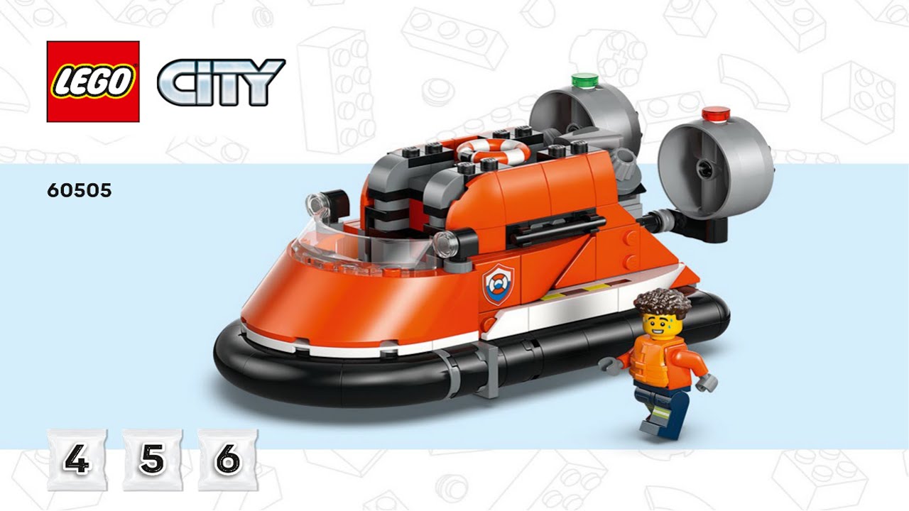LEGO Instructions - City - 60505 - Airplane, Service Truck & Hovercraft Remix - Mix & Match (Book 2)