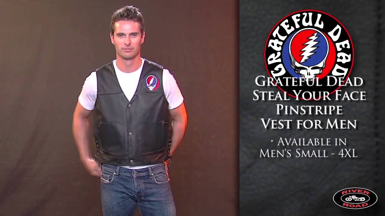 River Road Grateful Dead Steal Your Face Pinstripe Vest Overview