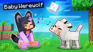 Playing Minecraft As A BABY WEREWOLF!