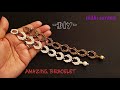 ⚜️ Amazing Bead Crystal Bracelet || Seed bead Crystal Pulsera Tutorial DIY (0305)