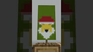 santa minecraft banner tutorial #shorts