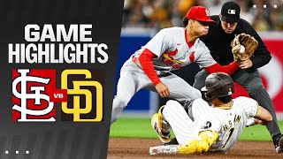 Cardinals vs. Padres Game Highlights (4\/1\/24) | MLB Highlights