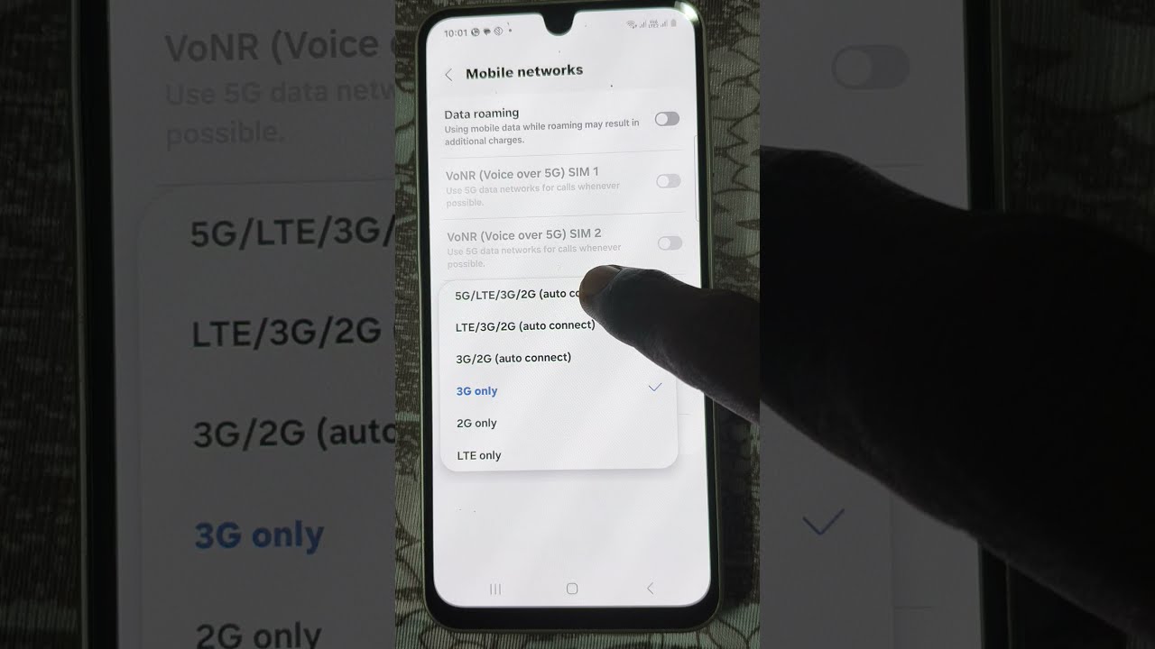 Set Mobile Networks 5G LTE 3G 2G Connection In Samsung Galaxy A16 A17