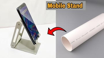 How To Make Mobile Stand at Home from pvc pipe | Foldable Smartphone Holder