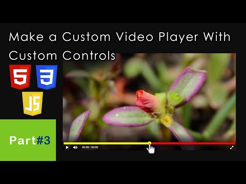 Part #3 | Make a Custom Video Player With Custom Controls | HTML, CSS & JavaScript