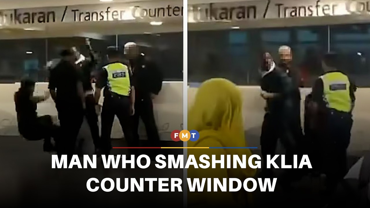 Man charged after smashing KLIA counter window, injuring officer