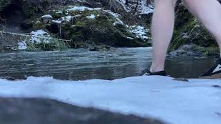 5 Minute Ice Bath In Oregon.