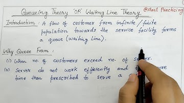 Queueing Theory in Operation Research | Waiting Line Model in Operation Research | Queue Model