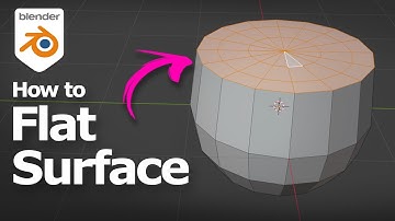 How to make flat surface in Blender