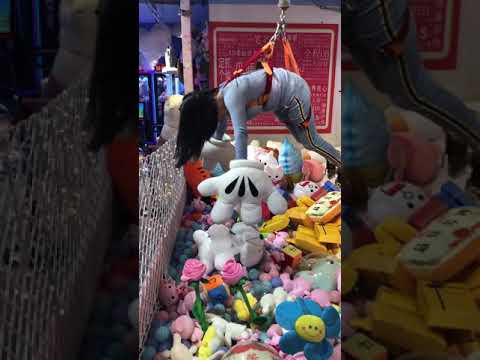 Real person claw machine! China trip