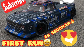 arrma infraction 6s - first run🤩🔥✅#arrma #rccar #speedrun