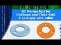 3D design tips - precision hole placement in TinkerCAD and Onshape