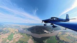 RV 10 | Pitt Meadows – Sumas Area | Wingtip View | Full Flight 4K