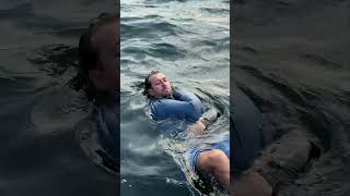 Can Your Pants Save You in Deep Water ๐๐ #Shorts #swimming