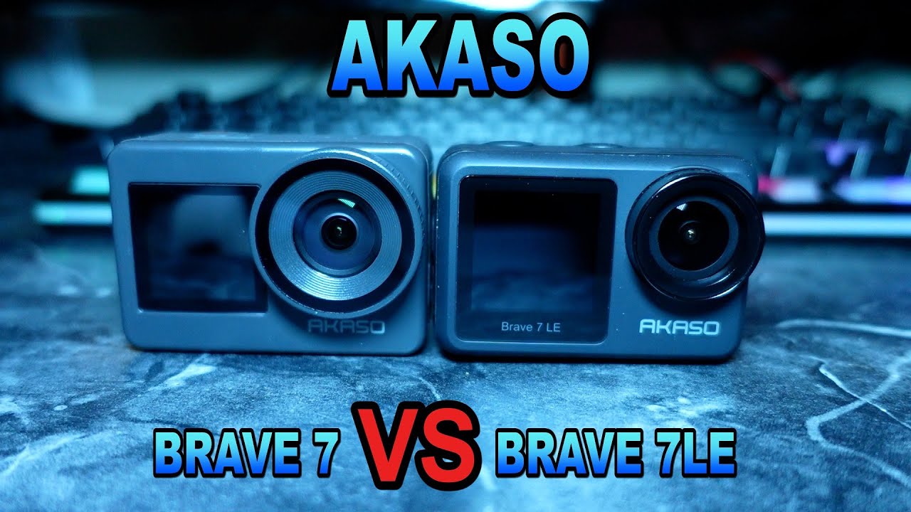 New Akaso Brave 7 Action Camera vs Brave 7LE Quick side by side test