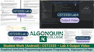 Client Work(Android)| CST2335 – Graphical Interface Programming Lab 4 Output Video|Algonquin College