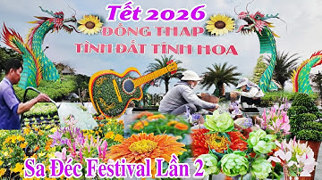 Bùng Nổ Rực Rở" Làng Hoa Sa Đéc Lễ Hội Hoa Festival Lần 2 Tết 2026 tưng bừng sôi động |DTVL 