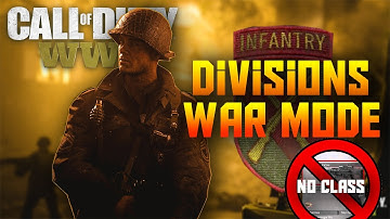 CALL OF DUTY WW2 CREATE A CLASS , DIVISIONS , WAR MODE