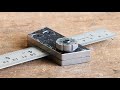 Make A Ruler Marking Gauge || DIY Steel ruler marking Gauge