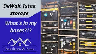 DeWalt Tstak Storage.....Whats In my boxes???